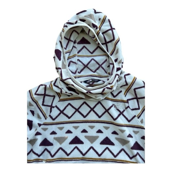 The North Face Women's Geometric Hooded Fleece Pullover Size S - Picture 4 of 5
